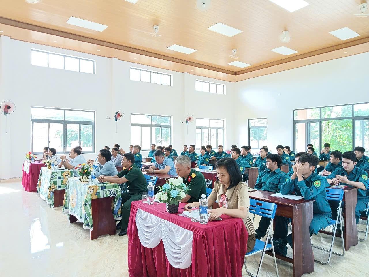 Ban Chỉ huy Quân sự xã Tân Cảnh tổ chức Lễ Khai mạc huấn luyện sẵn sàng chiến đấu của lực lượng dân quân năm 2025
